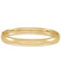 Polished Hinged 8mm Bangle Bracelet in 10k Gold