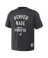 Фото #3 товара Men's NBA x Anthracite Denver Nuggets Heavyweight Oversized T-shirt