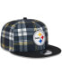 Фото #3 товара Men's Black Pittsburgh Steelers 2024 Sideline Statement 9FIFTY Snapback Hat