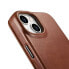 Фото #15 товара Чехол для iPhone 14 Plus из натуральной кожи медленного воска MagSafe CE Oil Wax Premium Leather, коричневый от ICARER
