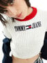 Фото #1 товара Tommy Jeans archive sweater in white