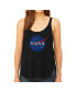 ფოტო #1 პროდუქტის Women's Premium Word Art Flowy Tank Top- Nasa's Most Notable Missions