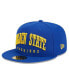 Men's Royal Golden State Warriors Big Arch Text 59FIFTY Fitted Hat