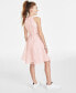 Фото #2 товара Платье для малышей Rare Editions Розовое 3D Флористика Шелковое Платье