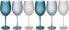 Фото #1 товара Villa d'Este Home Tivoli Blue Dream Set of 6 Frosted Glasses 550 ml
