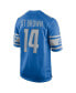 Фото #2 товара Men's Amon-Ra St. Brown Blue Detroit Lions Game Player Jersey