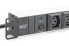 Фото #4 товара DIGITUS aluminum outlet strip, 10 outlets, 2 m supply IEC C14 plug