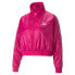 Puma Iconic T7 Woven Track Relaxed Jacket Womens Pink Casual Athletic Outerwear