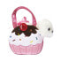 FANCY PALS Aurora Dog In A Cupcake Bag teddy