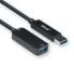 Club 3D USB 3.2 Gen2 Type A Extension Cable 10Gbps M/F 5m/16.40ft - 5 m - USB A - USB A - USB 3.2 Gen 2 (3.1 Gen 2) - 10 Mbit/s - Black
