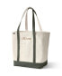 Фото #1 товара Large Natural 5 Pocket Open Top Long Handle Canvas Tote Bag