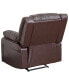 Recliner With Bustle Back And Padded Arms