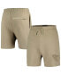 ფოტო #1 პროდუქტის Men's Khaki Cleveland Guardians Neutral Fleece Shorts