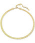 ფოტო #5 პროდუქტის Gold Plated Flat Snake Chain Necklace