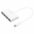 Фото #2 товара MACALLY UCHUB4 USB-C To USB-A Adapter