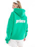 Prince branded back hoodie in bright green