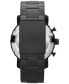 ფოტო #3 პროდუქტის Men's Chronograph Nate Black-Tone Stainless Steel Bracelet Watch 50mm JR1401