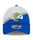 Фото #4 товара Men's White, Royal Los Angeles Rams 2023 Sideline 9FORTY Adjustable Hat