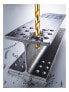 kwb 427140 - Drill - Drill bit set - Right hand rotation - Iron,Plastic,Profile,Sheet metal,Stainless steel - 135° - Titanium-Coated High-Speed Steel (HSS-TiN)