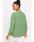 ფოტო #2 პროდუქტის Women's 100% Cotton 3/4 Sleeve Open Front Cropped Cardigan