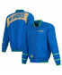 Фото #1 товара Куртка-бомбер полной застёжки 2023/24 City Edition Milwaukee Bucks синяя мужская JH Design