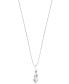 ფოტო #3 პროდუქტის Diamond Swirl Pendant Necklace (1/3 ct. t.w.) in 14k White Gold