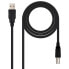 Фото #1 товара NANOCABLE USB B To USB 2.0 Cable usb cable 1 m