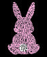 ფოტო #3 პროდუქტის Women's Word Art Easter Bunny Short Sleeve T-shirt