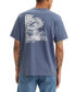 ფოტო #1 პროდუქტის Men's Relaxed-Fit Tidal Wave Logo Graphic T-Shirt