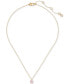 Little Luxuries Gold-Tone Pavé & Crystal Square Pendant Necklace, 16" + 3" extender