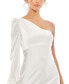 Фото #6 товара Women's Ieena Charmeuse One Sleeve Trumpet Gown