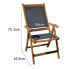 Фото #2 товара Садовое кресло древесина акации текстиль серый Shico Acacia Textile Grey 2 шт. (59 x 45,5 x 75,5 см)