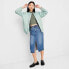 Фото #2 товара Women's Oversized Bomber Jacket - A New Day Blue S
