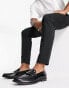 Фото #1 товара Ben Sherman leather penny loafers in black