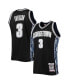 Фото #2 товара Men's Allen Iverson Black Georgetown Hoyas 1995-96 Authentic Throwback Jersey