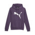 Puma Essentials Cat Logo Pullover Hoodie Womens Purple Casual Outerwear 6809806