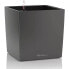 LECHUZA Cube Premium 50 Blumentopf - Komplettset, Anthrazit metallic