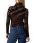 ფოტო #2 პროდუქტის Women's Essential Striped Turtleneck