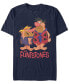 Фото #1 товара Men's The Flintstones Textured Barney Fred Short Sleeve T-shirt