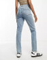 Фото #4 товара ASOS DESIGN Tall slim mom jeans in mid blue