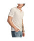 Фото #3 товара Men's Linen Short Sleeve Henley T-shirt