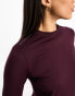 Фото #4 товара ASOS 4505 Icon long sleeve run top in oxblood