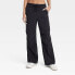 Фото #1 товара Women's Mid-Rise Parachute Pants - JoyLab Black S