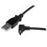 Фото #3 товара StarTech.com 1m Mini USB Cable - A to Up Angle Mini B - 1 m - USB A - Mini-USB B - USB 2.0 - Male/Male - Black