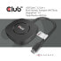 Club 3D USB Type C 3.2 Gen 1 Multi Stream Transport (MST)Hub DisplayPort1.4 Triple Monitor - DisplayPort male - Displayport female - 0.13 m - Black