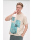 ფოტო #3 პროდუქტის Men's Modern Print Fitted Cali T-shirt