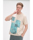 Men's Modern Print Fitted Cali T-shirt