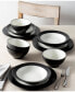 Фото #8 товара Набор посуды Noritake Colorwave Rim 12 предметов для обеда, комплект на 4 персоны, создан для Macy's.