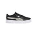 Фото #1 товара Puma Carina 2.0 Glitzy Lace Up Toddler Girls Black Sneakers Casual Shoes 386184