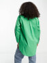 Фото #3 товара JDY longline oversized shirt in bright green